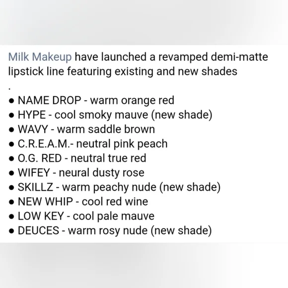 Deuces | Hydrating Matte Lip Color | Milk Makeup | Brand New in Box | Authentic - Picture 9 of 13